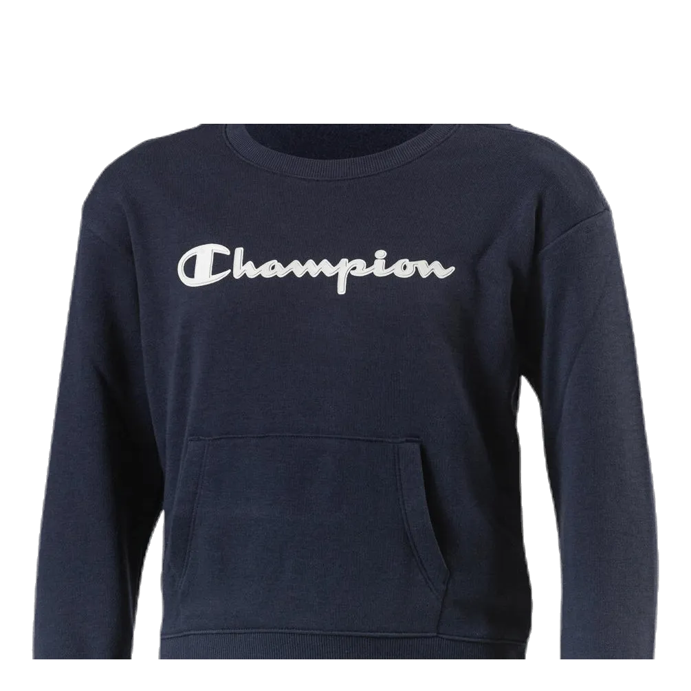 Champion Girls Crewneck Sweatshirt Blue