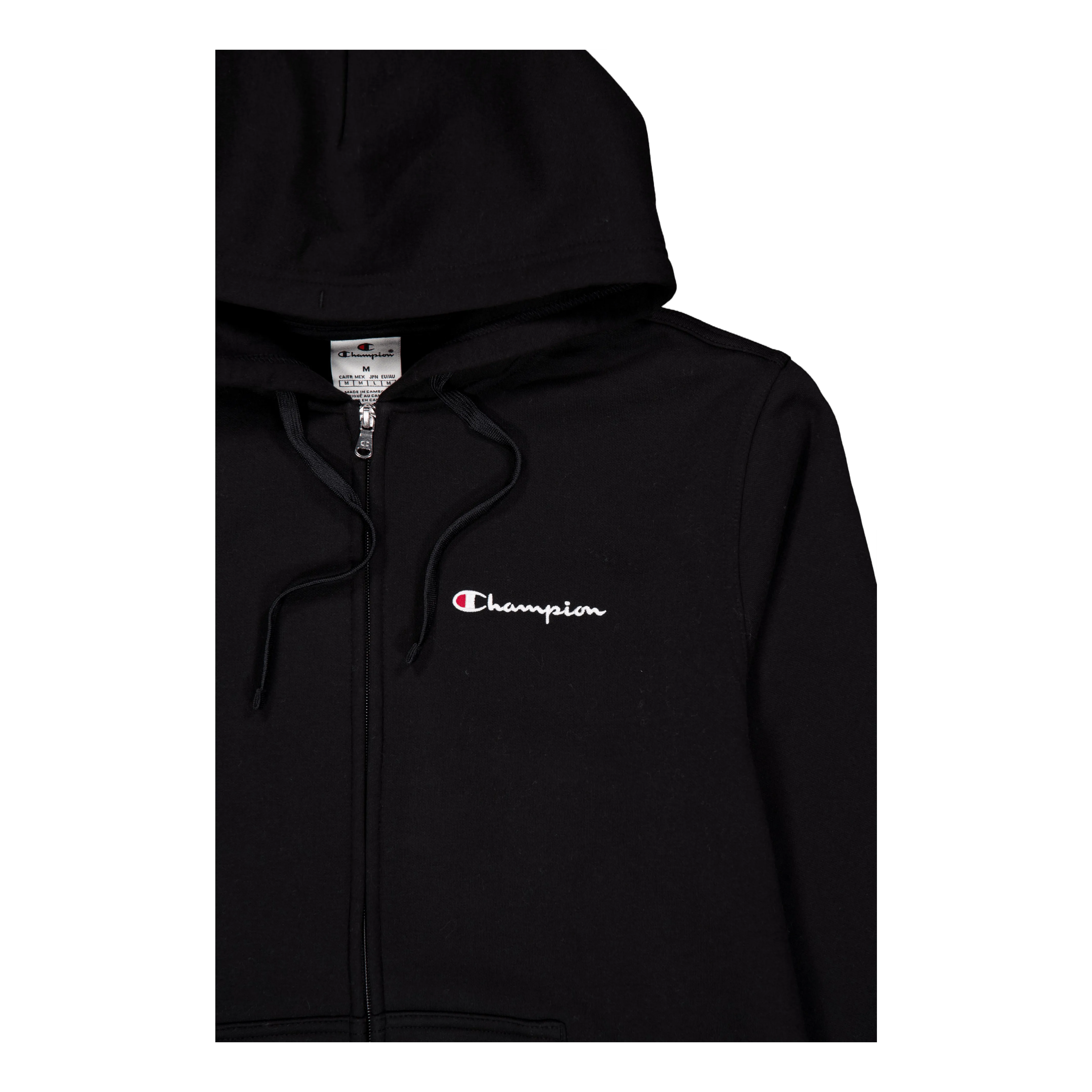 Champion Hooded Full Zip Sweatshirt Black Beauty