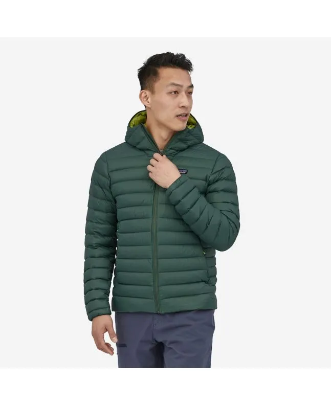 Chaqueta acolchada con capucha Patagonia M's Down Sweater Hoody Verde