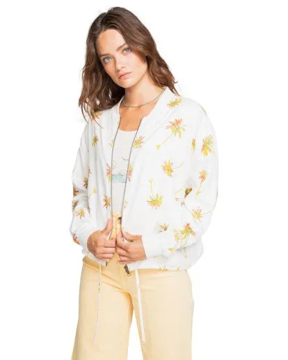 Chaqueta BILLABONG Reversible Bomber para Mujer Summer Bombers SALT CRYSTAL (4194) Ref.W3JK03BIP1 blanca flores