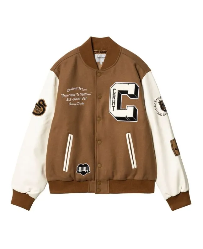 Chaqueta Carhartt WIP Brown Ducks Bomber Hamilton Brown-Wax