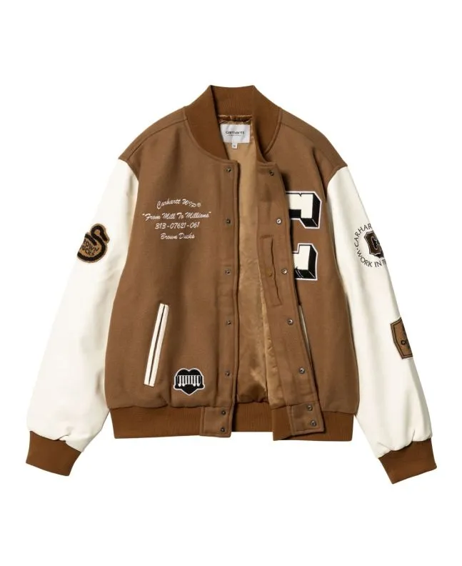 Chaqueta Carhartt WIP Brown Ducks Bomber Hamilton Brown-Wax