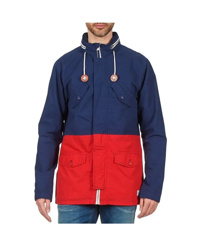 Chaqueta con capucha Nixon PI Jacket Azul Marino-Rojo