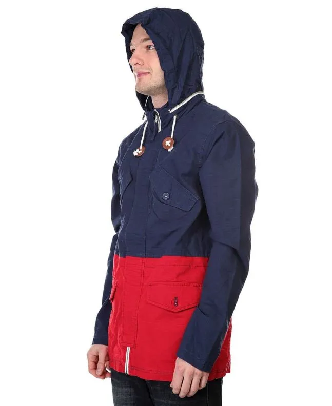 Chaqueta con capucha Nixon PI Jacket Azul Marino-Rojo