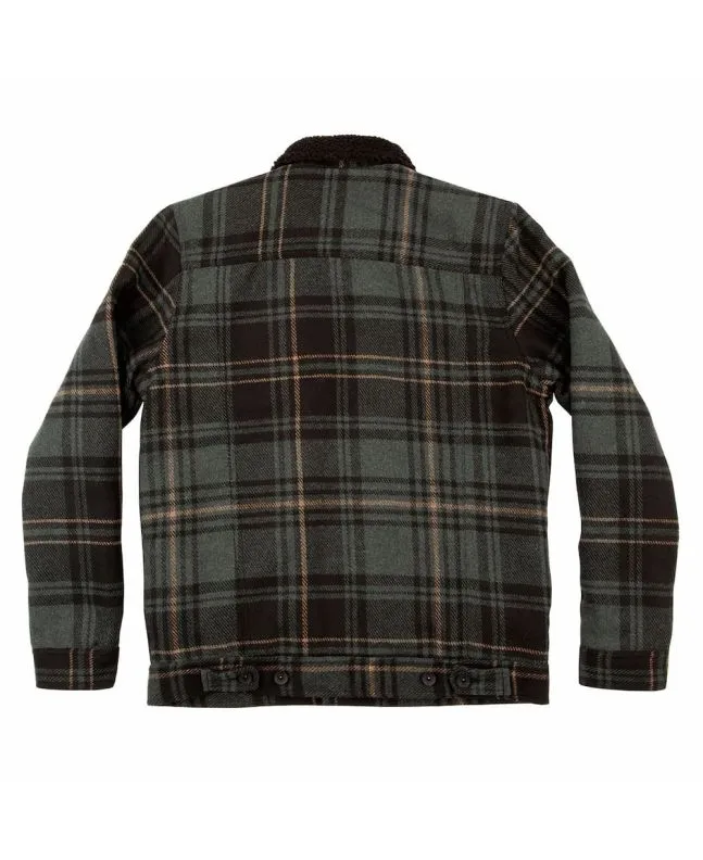 Chaqueta de franela Salty Crew Bait Barge Plaid Verde