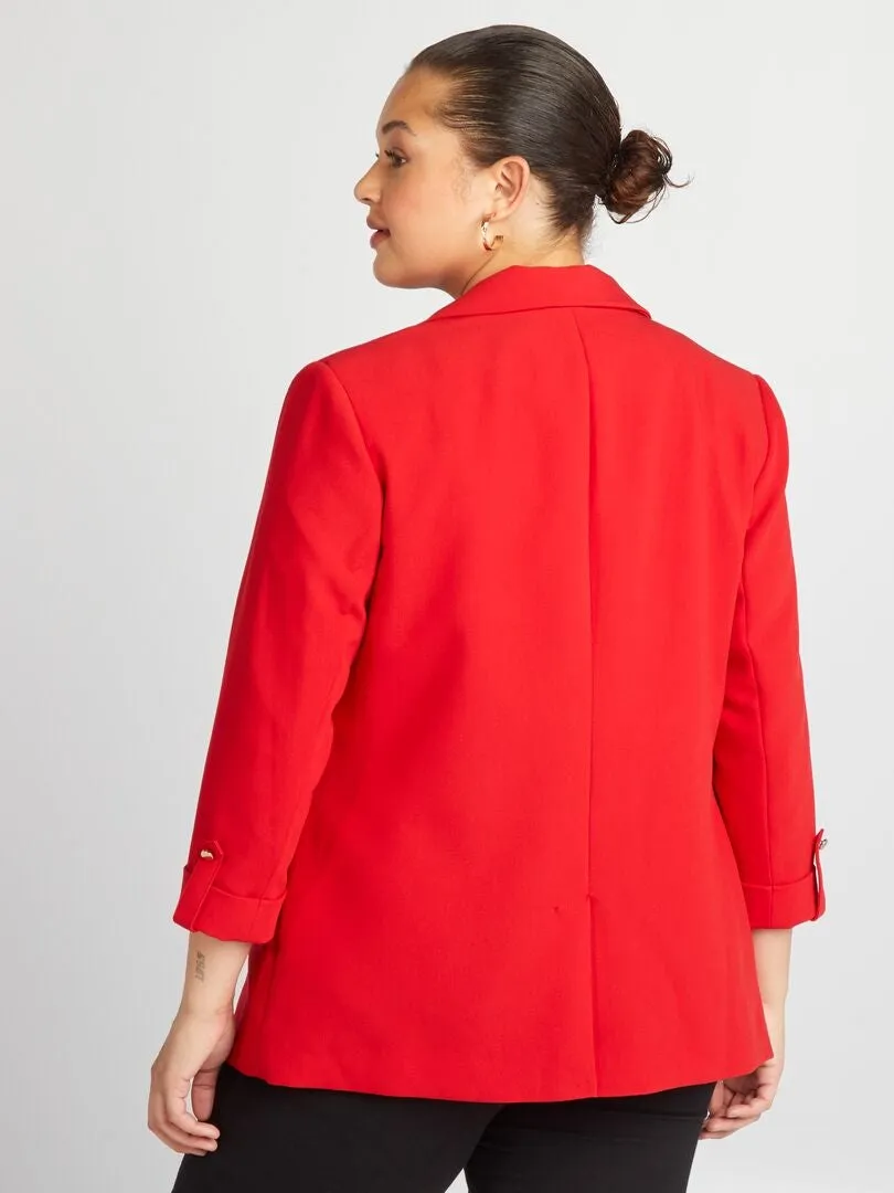 Chaqueta sastre midi - ROJO