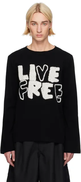 Comme des Garçons 'Live Free' Sweater