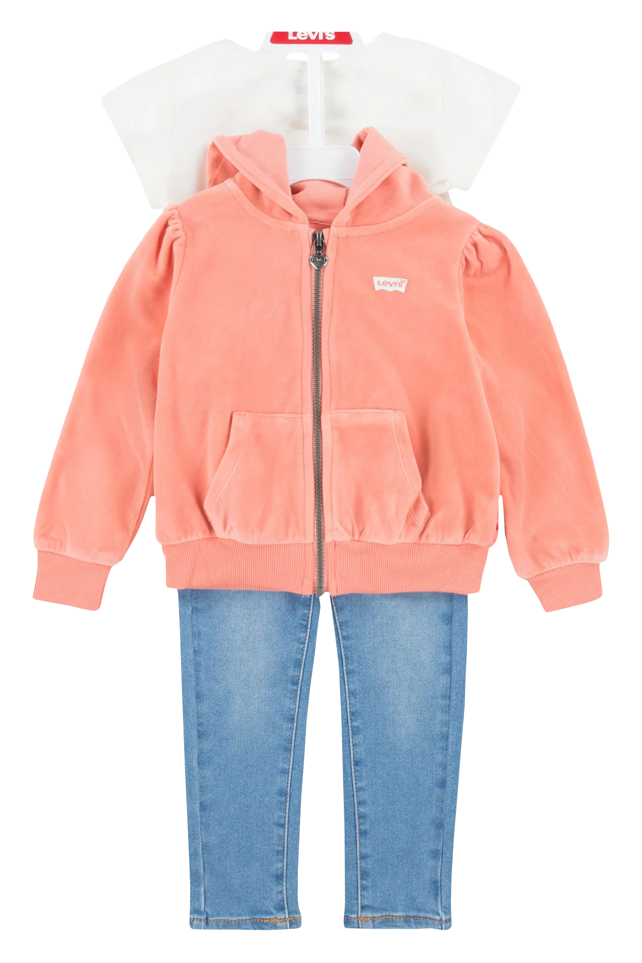 Conjunto de sudadera y jogger en naranja