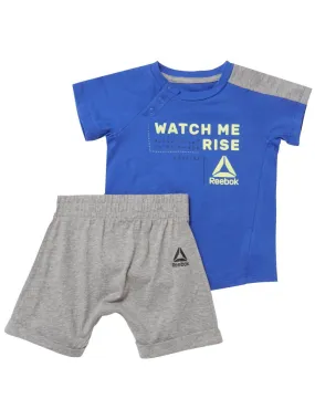 Conjunto Reebok Azul/Gris