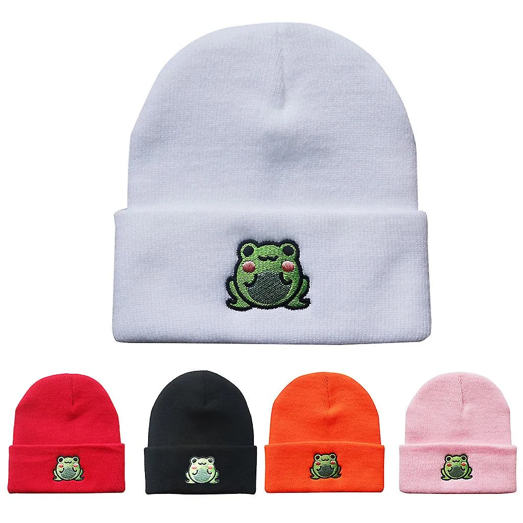  Cute Cartoon Beanie Hat For Women Men Winter Hat Cuffed Beanies Knitted Cap