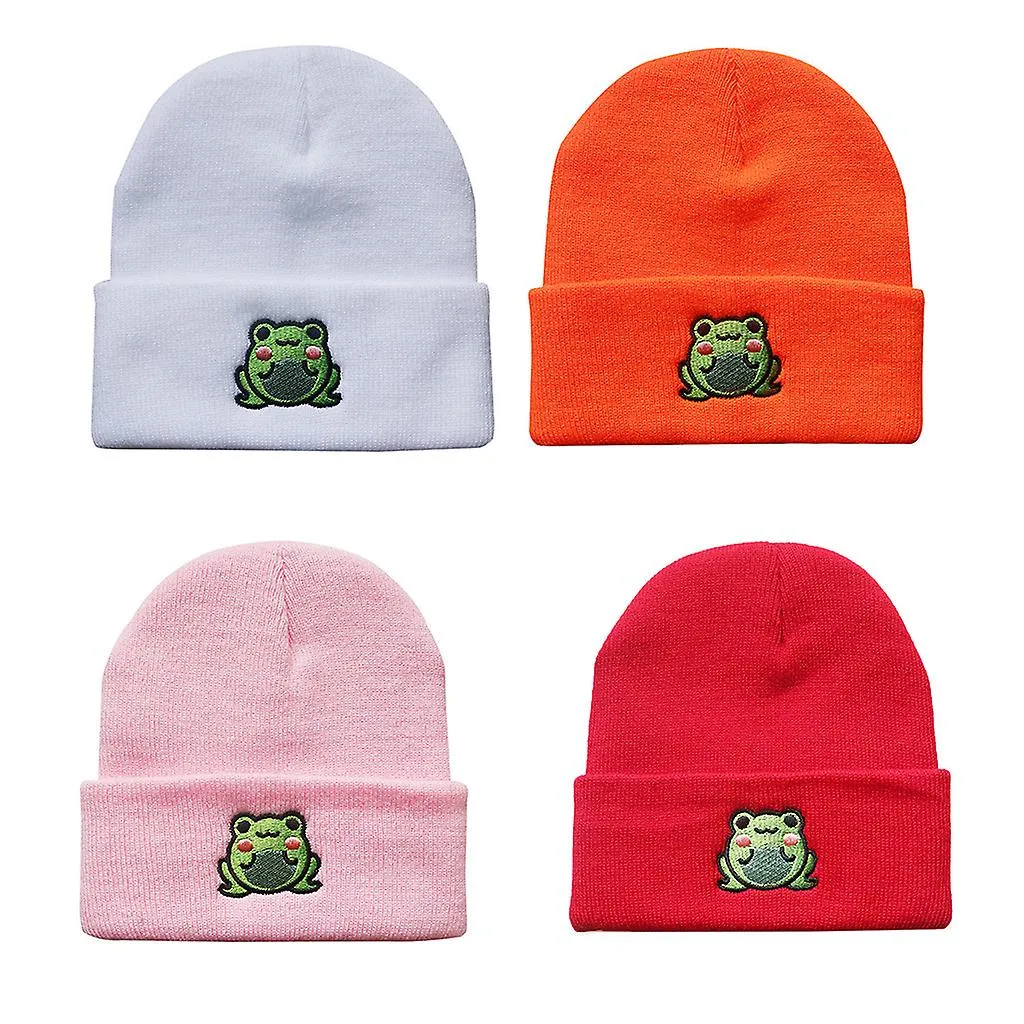  Cute Cartoon Beanie Hat For Women Men Winter Hat Cuffed Beanies Knitted Cap