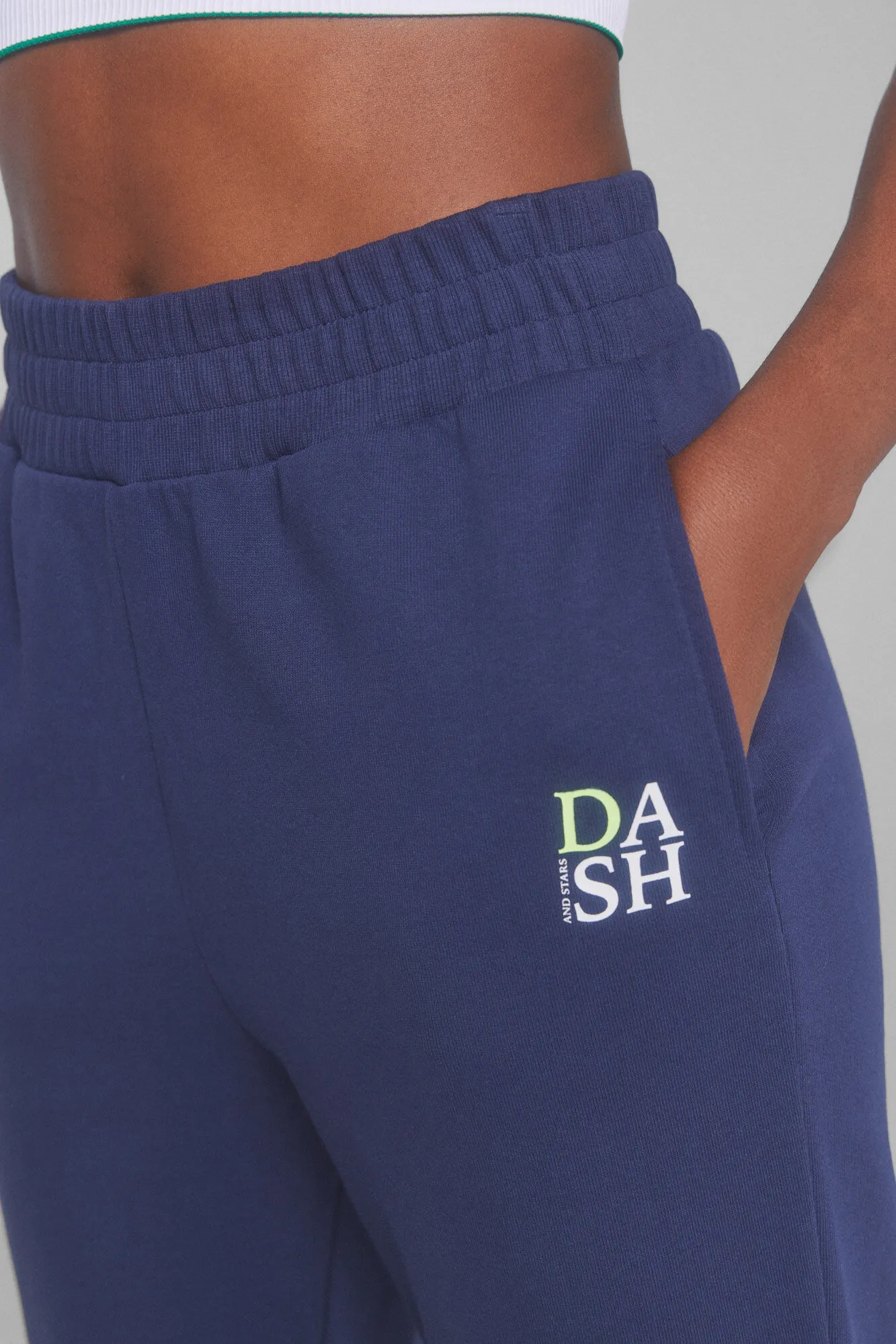 Dash and Stars Pantalón jogger algodón azul