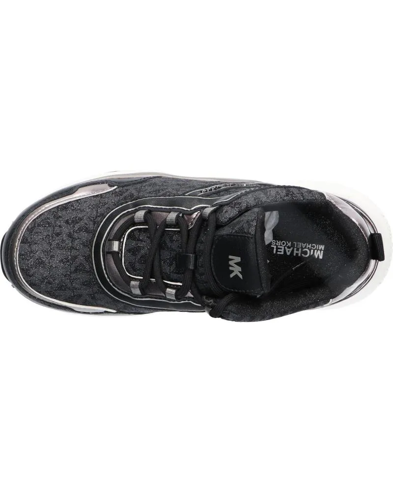 Deportivas MICHAEL KORS  de Mujer y Niña MK101034 OLYMPIA  BLACK-GUNMETAL