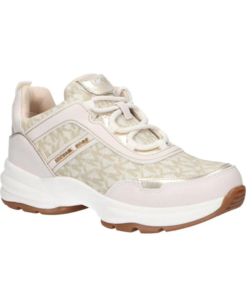 Deportivas MICHAEL KORS  de Mujer y Niña MK101142 OLYMPIA  VANILLA GLITTER-PALE GOLD