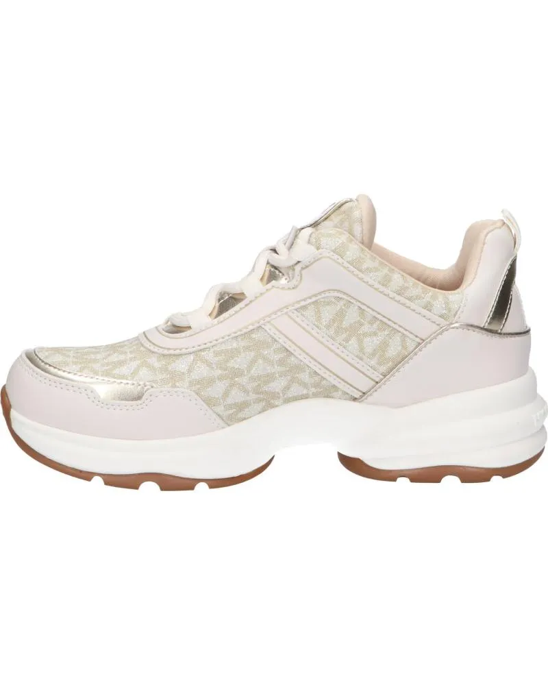 Deportivas MICHAEL KORS  de Mujer y Niña MK101142 OLYMPIA  VANILLA GLITTER-PALE GOLD