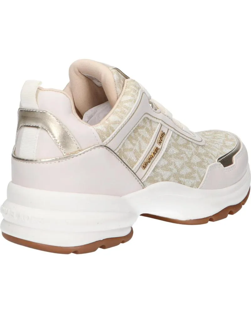 Deportivas MICHAEL KORS  de Mujer y Niña MK101142 OLYMPIA  VANILLA GLITTER-PALE GOLD