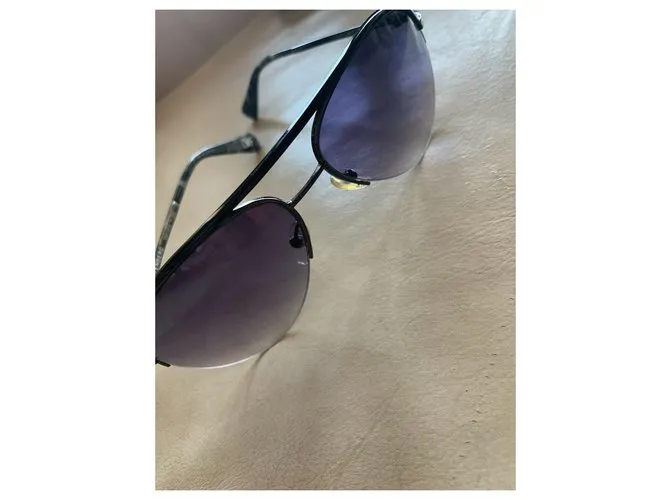 Diane Von Furstenberg Gafas de sol DvF Aviator Negro 