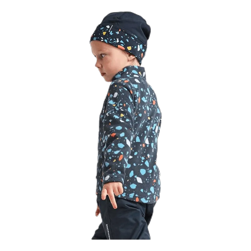 Didriksons Monte Printed Kids Jacket Blue