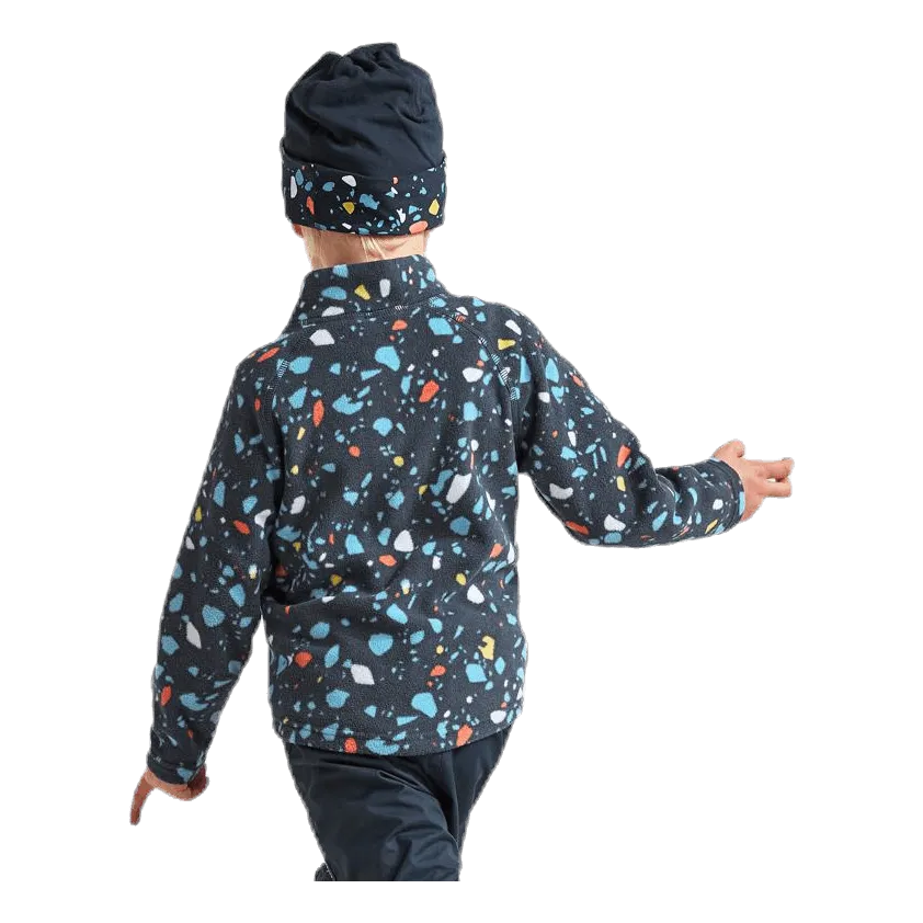 Didriksons Monte Printed Kids Jacket Blue