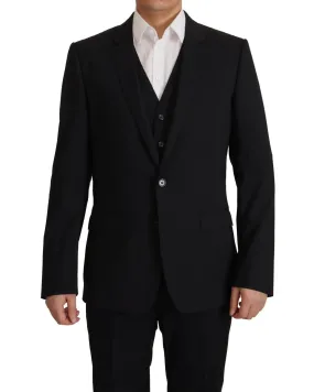 Dolce & Gabbana Luxury Italian Suit Jacket Vest Set