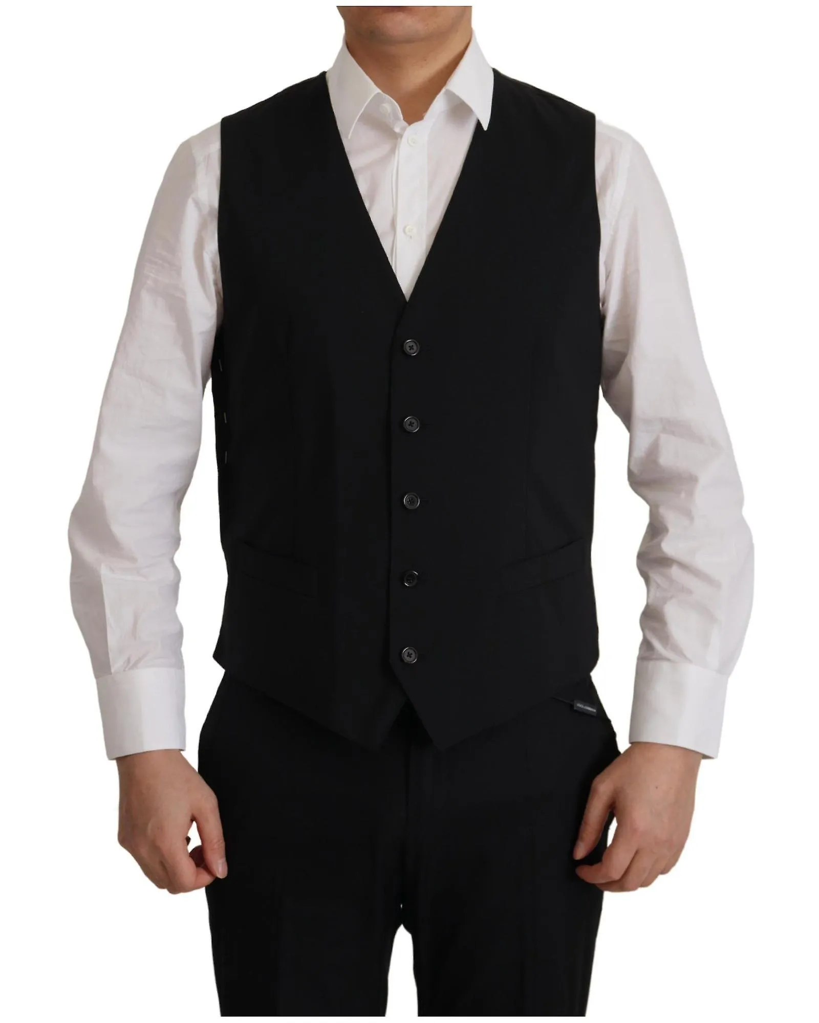 Dolce & Gabbana Luxury Italian Suit Jacket Vest Set