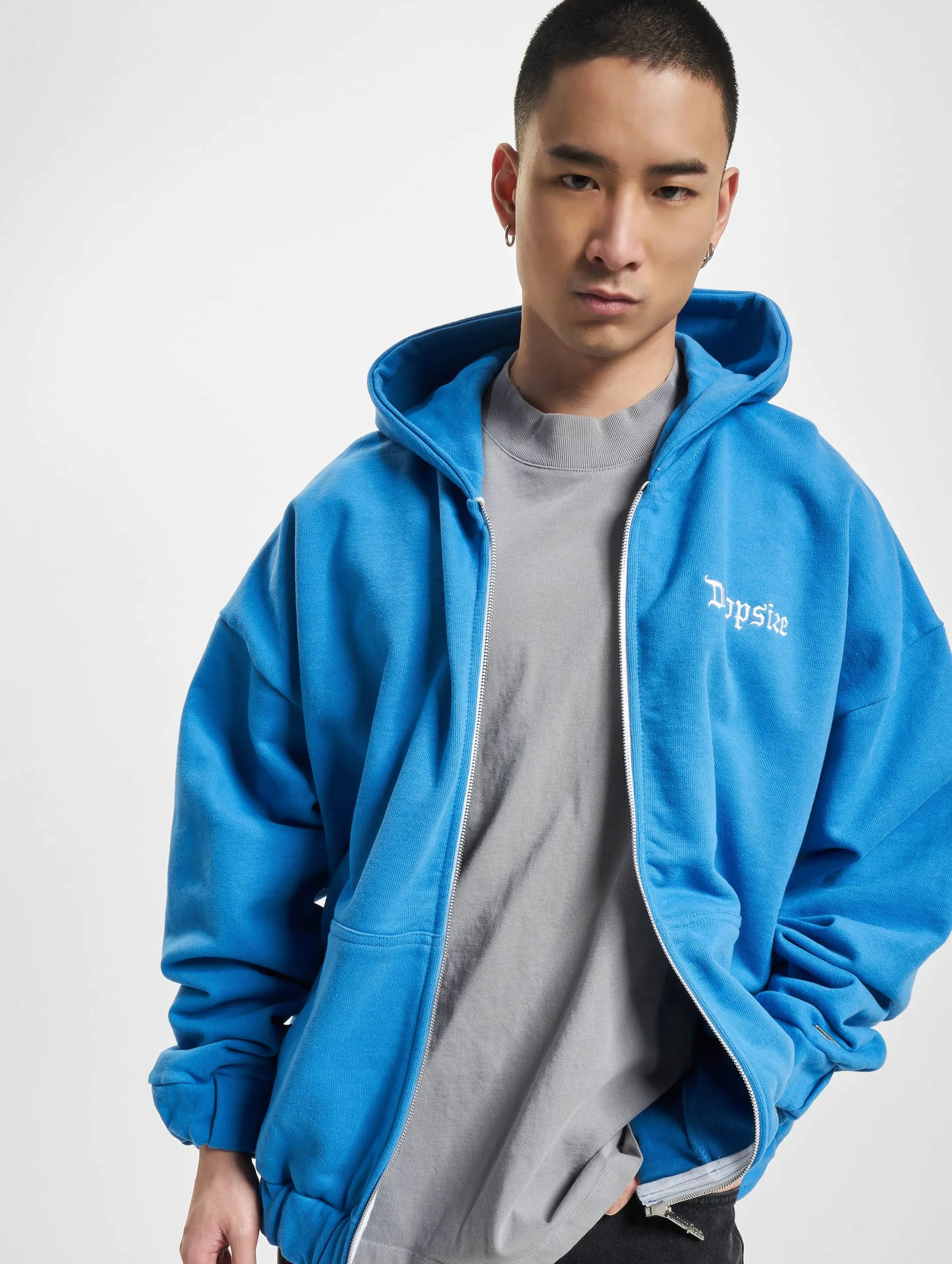 Dropsize Super Heavy Blank Zip Hoodies