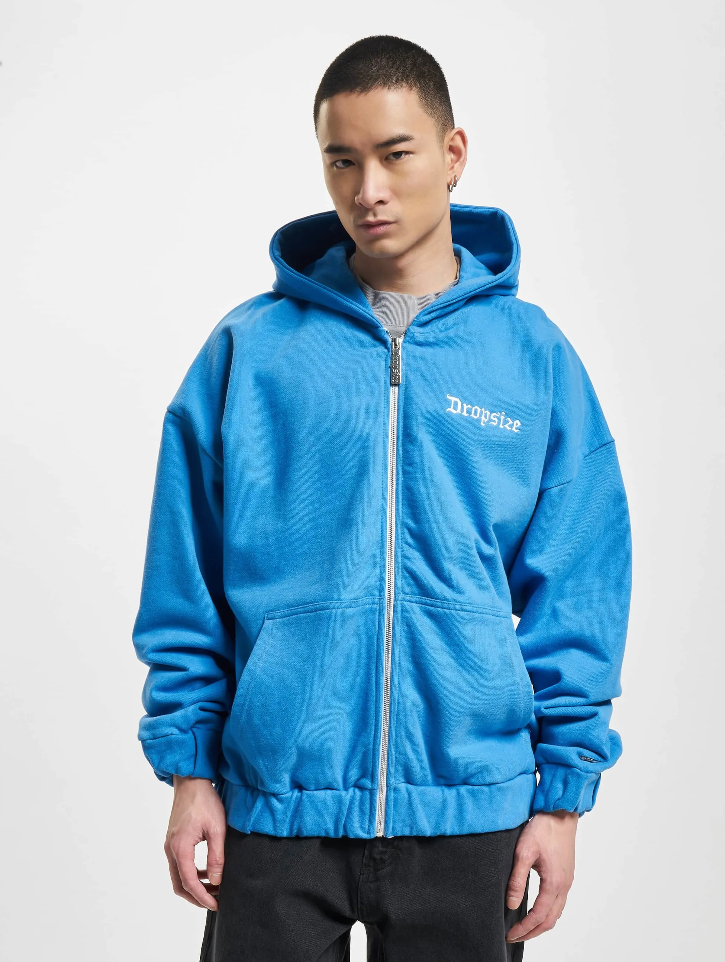 Dropsize Super Heavy Blank Zip Hoodies