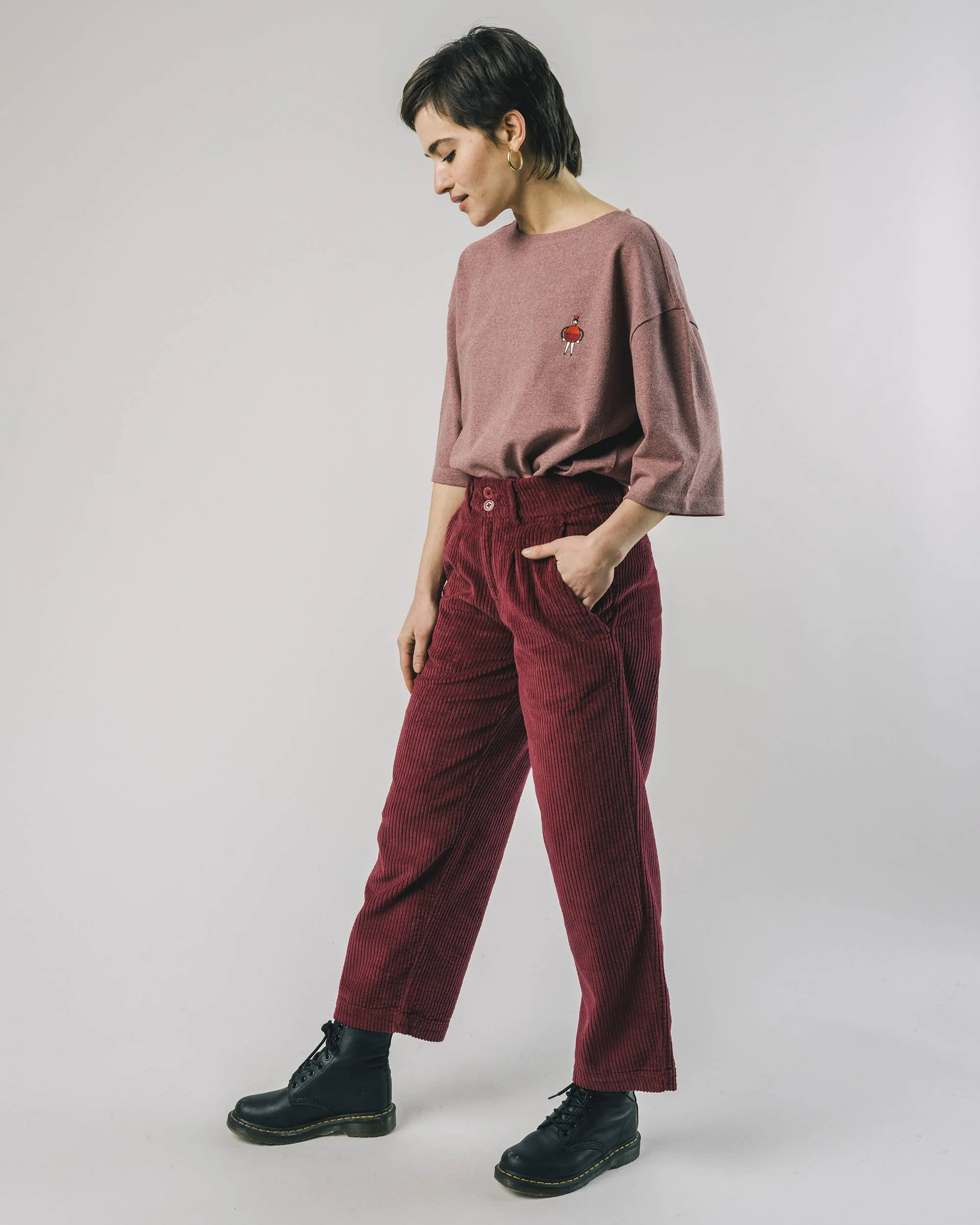 Emily Boxy Sweatshirt Porto Wine