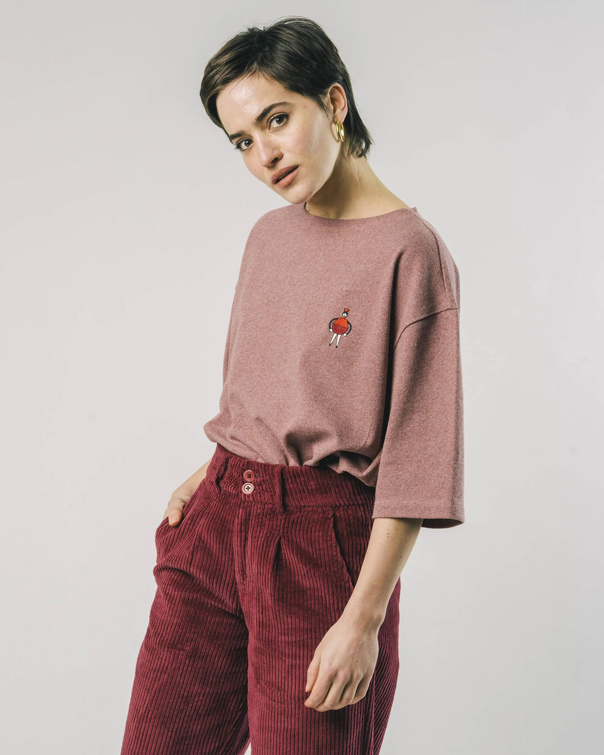 Emily Boxy Sweatshirt Porto Wine