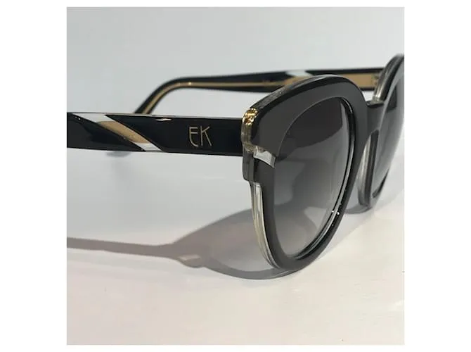 EMMANUELLE KHANH Gafas de sol T.  el plastico Negro 