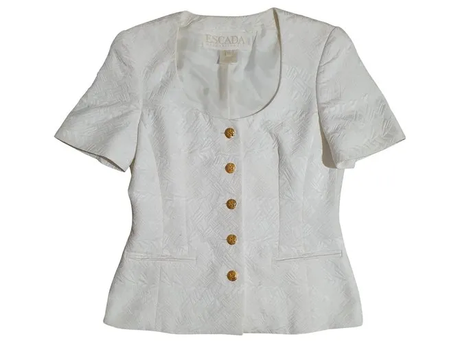 Escada Chaquetas Blanco 