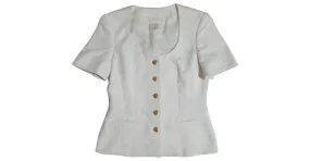 Escada Chaquetas Blanco 