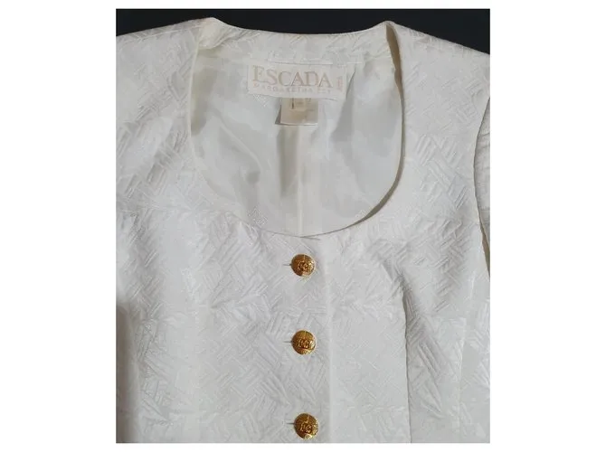 Escada Chaquetas Blanco 