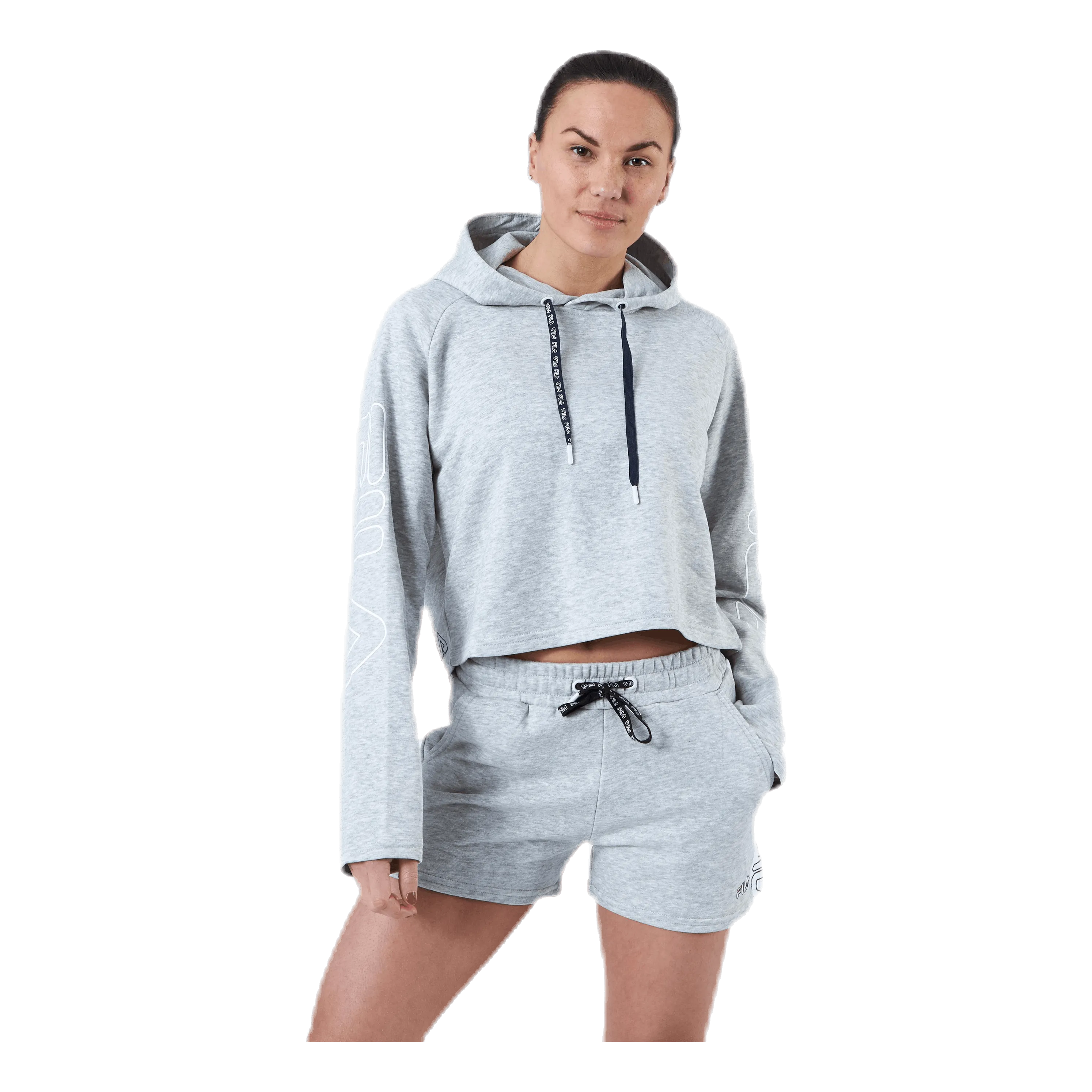 Fila Leanna Cropped Hoody Grey