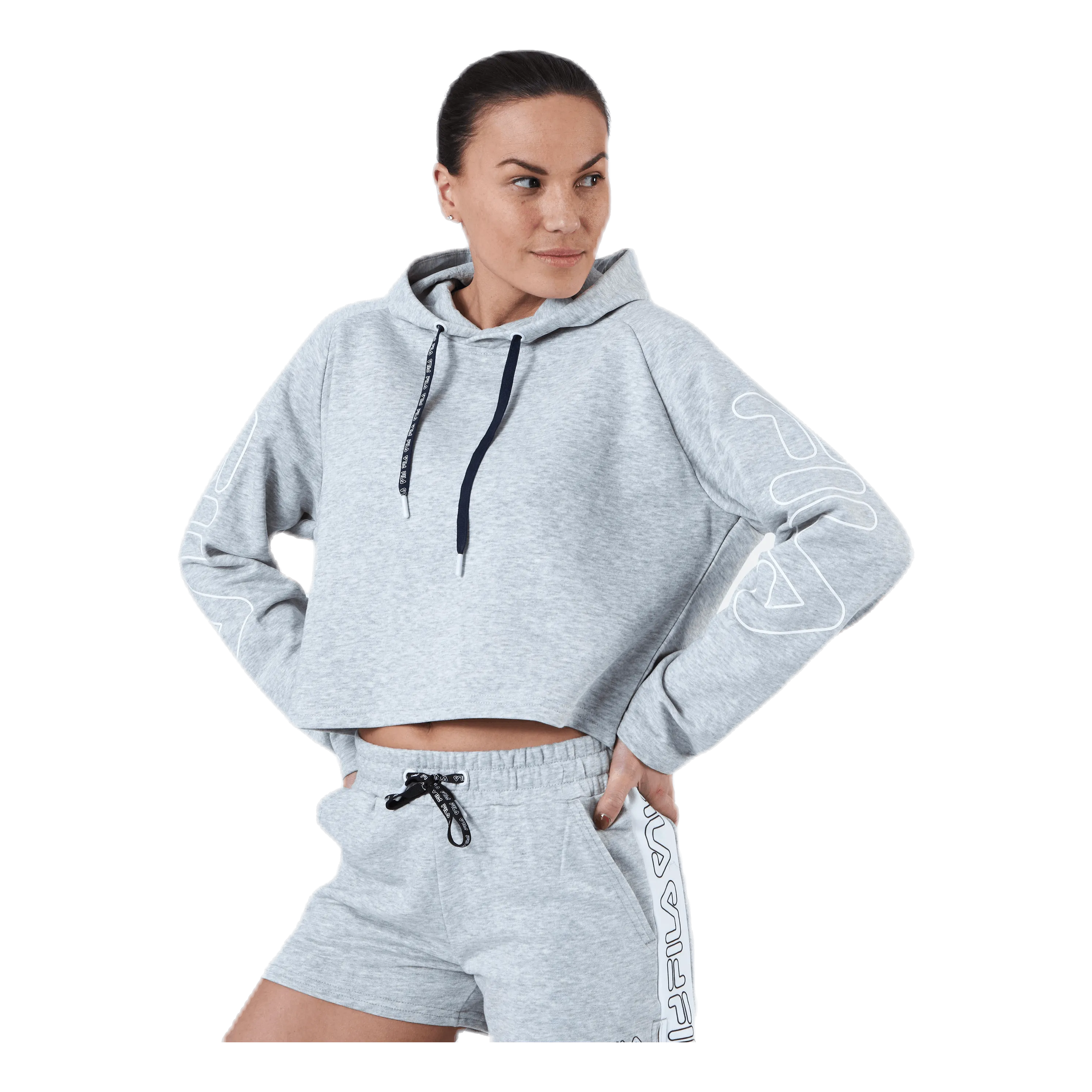 Fila Leanna Cropped Hoody Grey