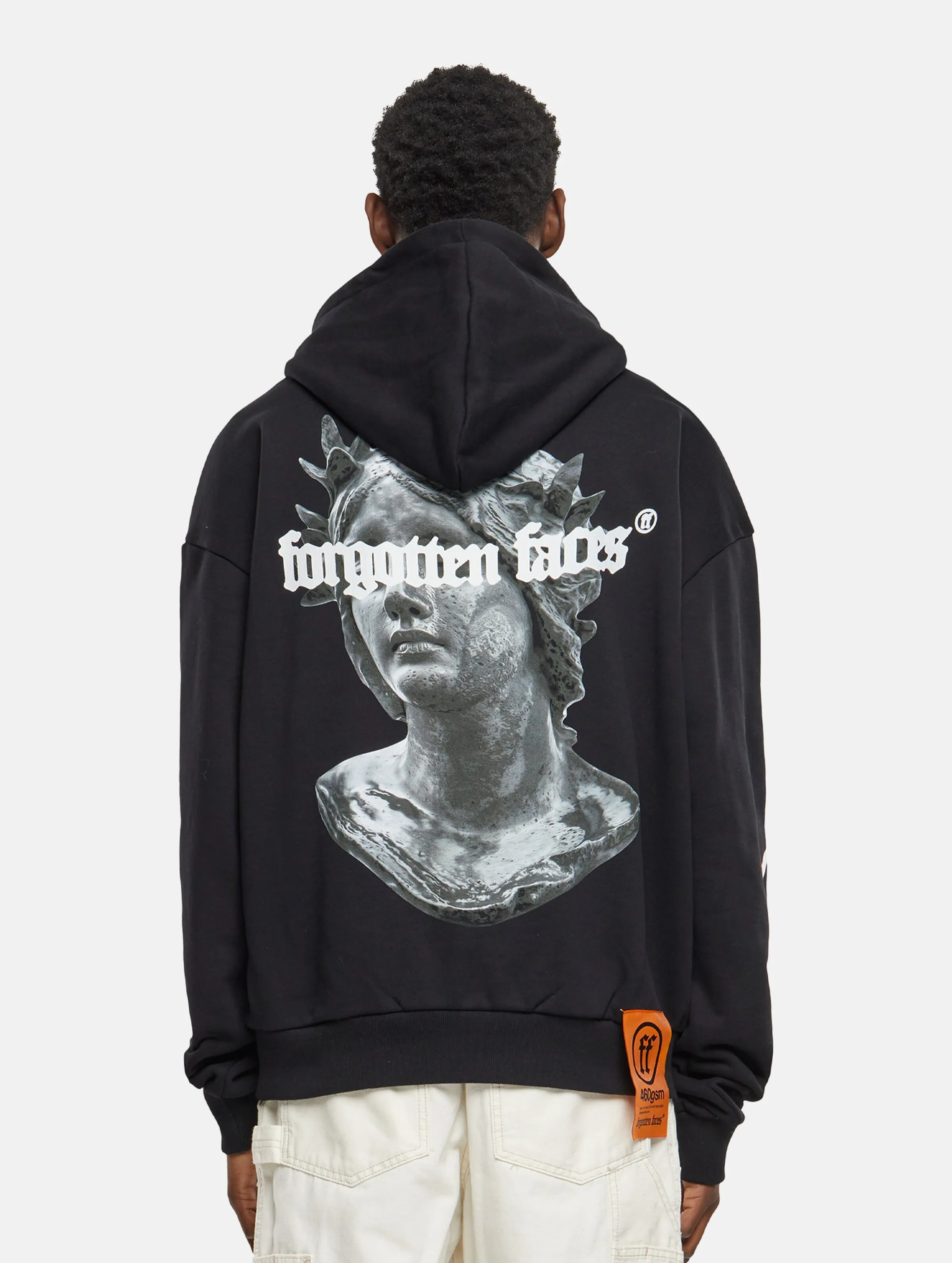 Forgotten Faces Fading Logo Statue Heavy Oversize Hoodies