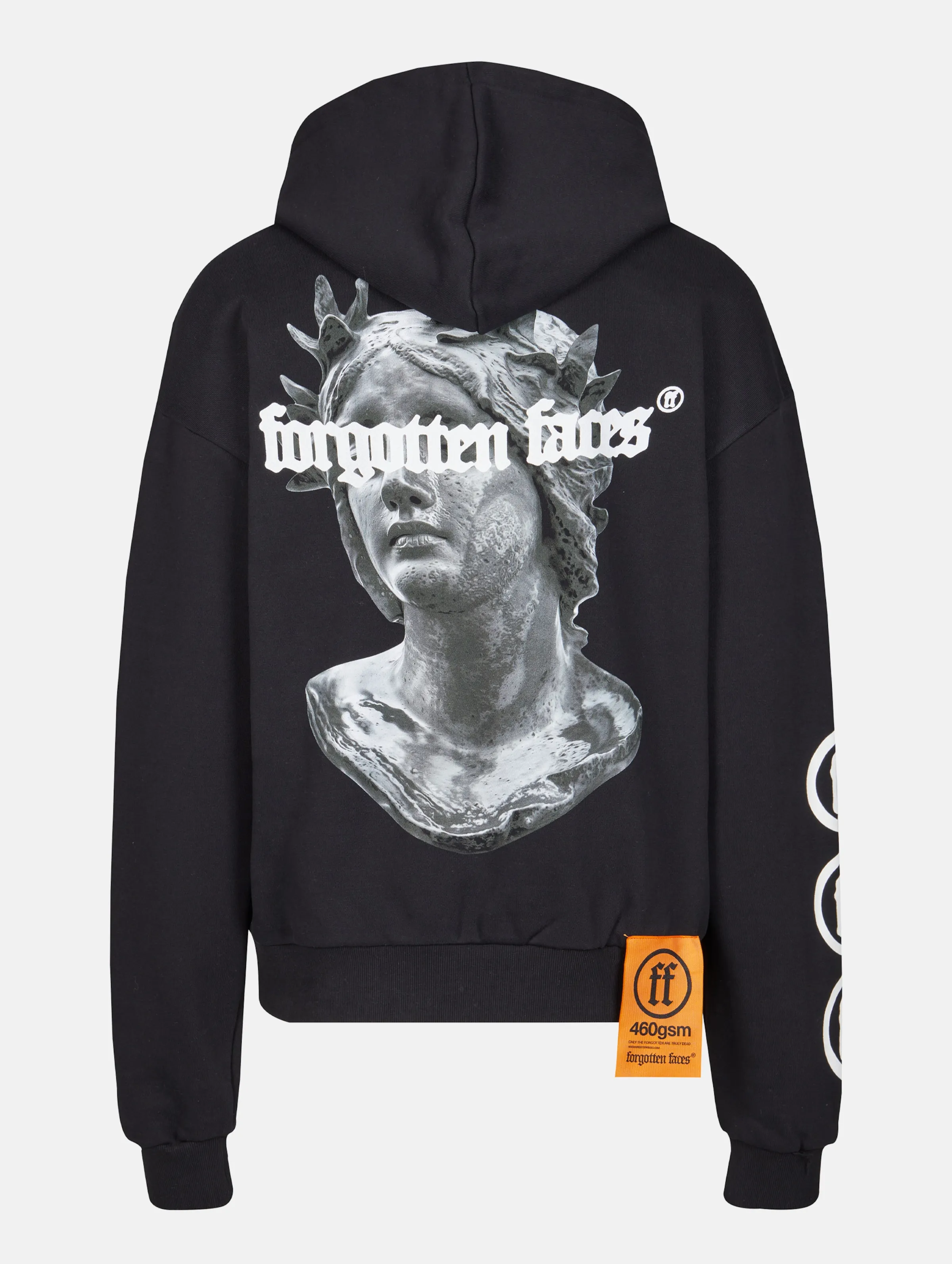 Forgotten Faces Fading Logo Statue Heavy Oversize Hoodies