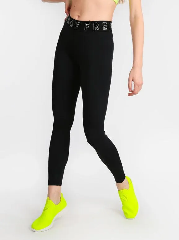 Freddy Leggings deportivos con letras brillantes