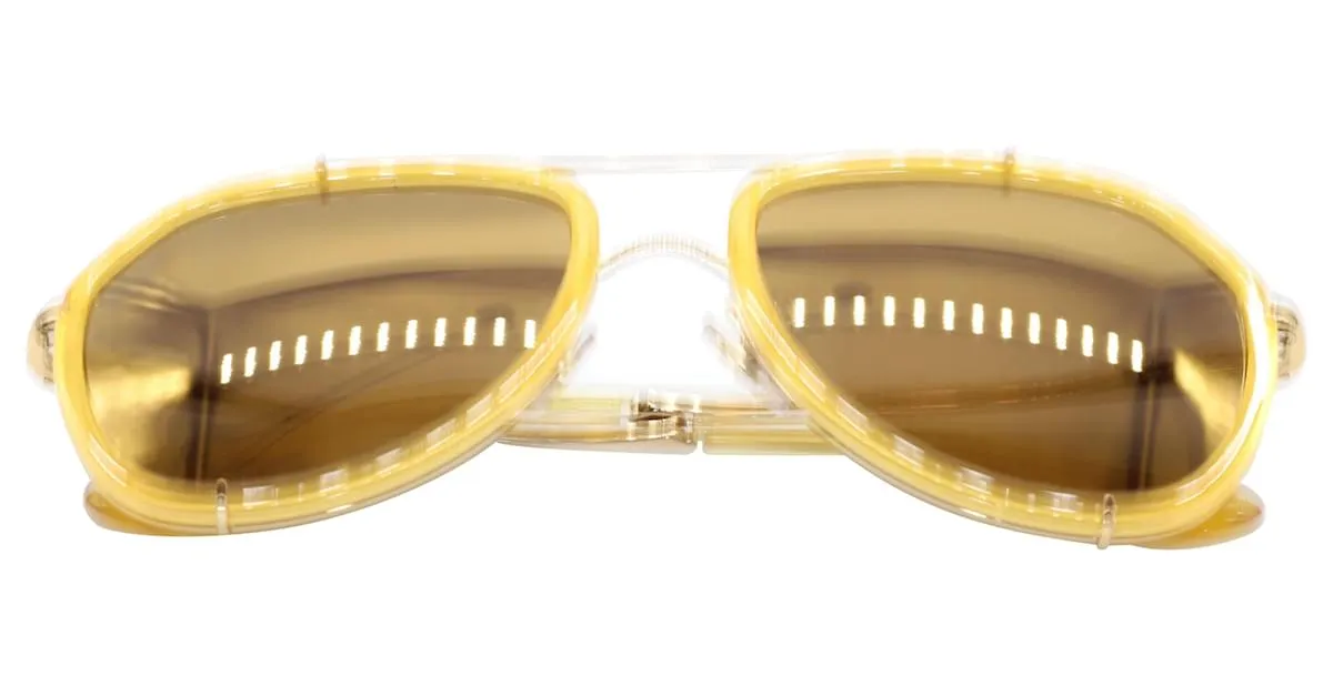 Gafas de sol Mirror Griffe de Dolce & Gabbana en metal amarillo 