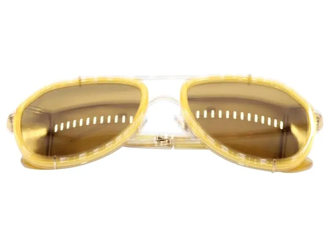 Gafas de sol Mirror Griffe de Dolce & Gabbana en metal amarillo 