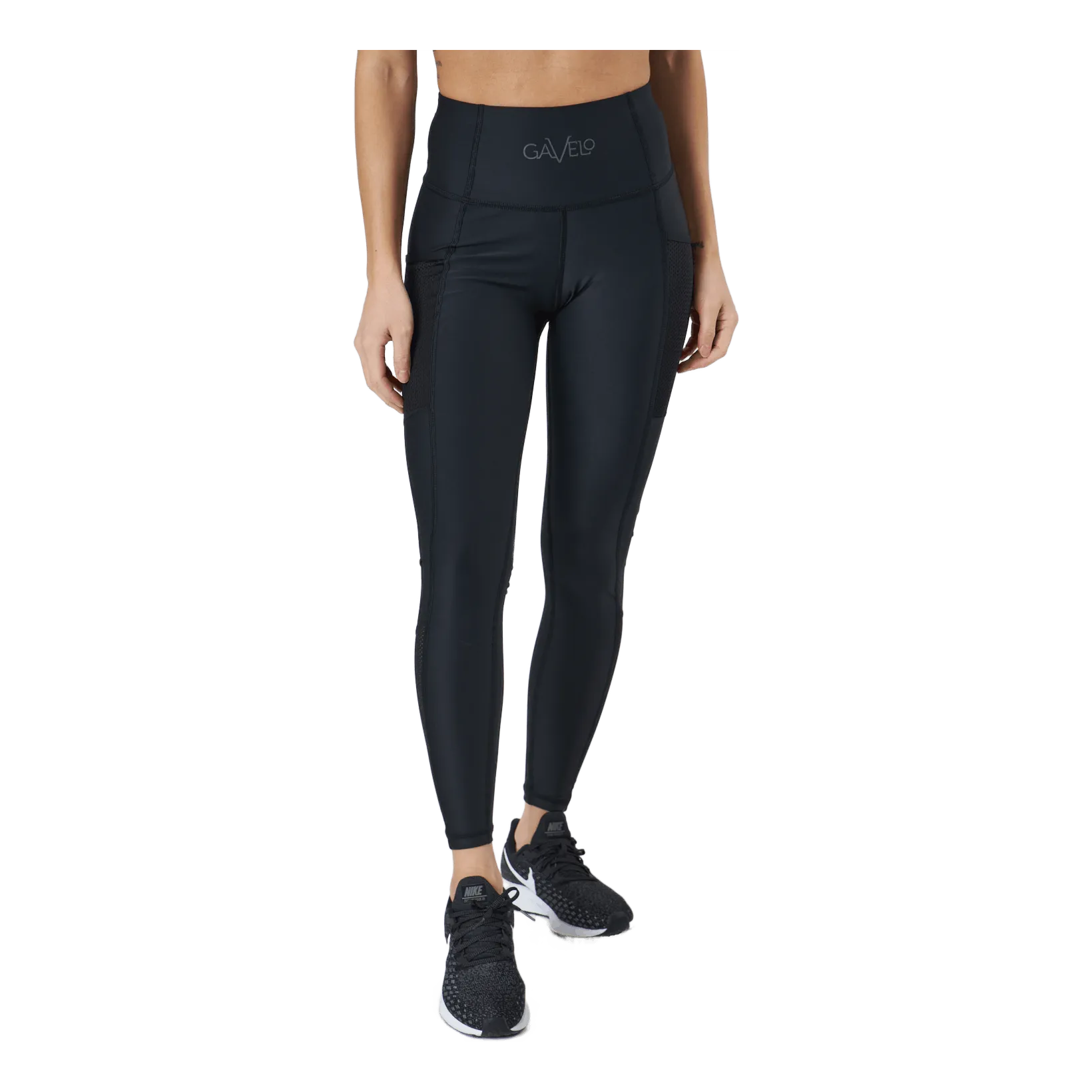 Gavelo Mesh Pocket Leggings Black