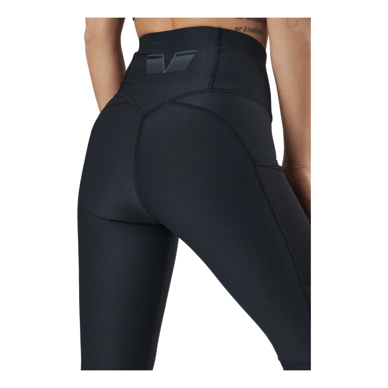 Gavelo Mesh Pocket Leggings Black