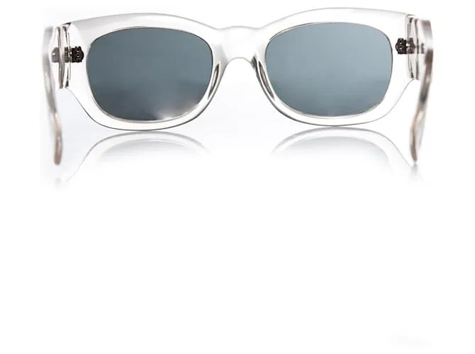 Gianni Versace, gafas de sol transparentes extragrandes vintage. 