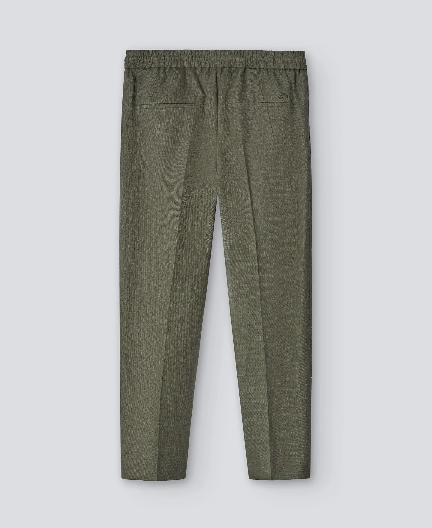 Green jogger pants man