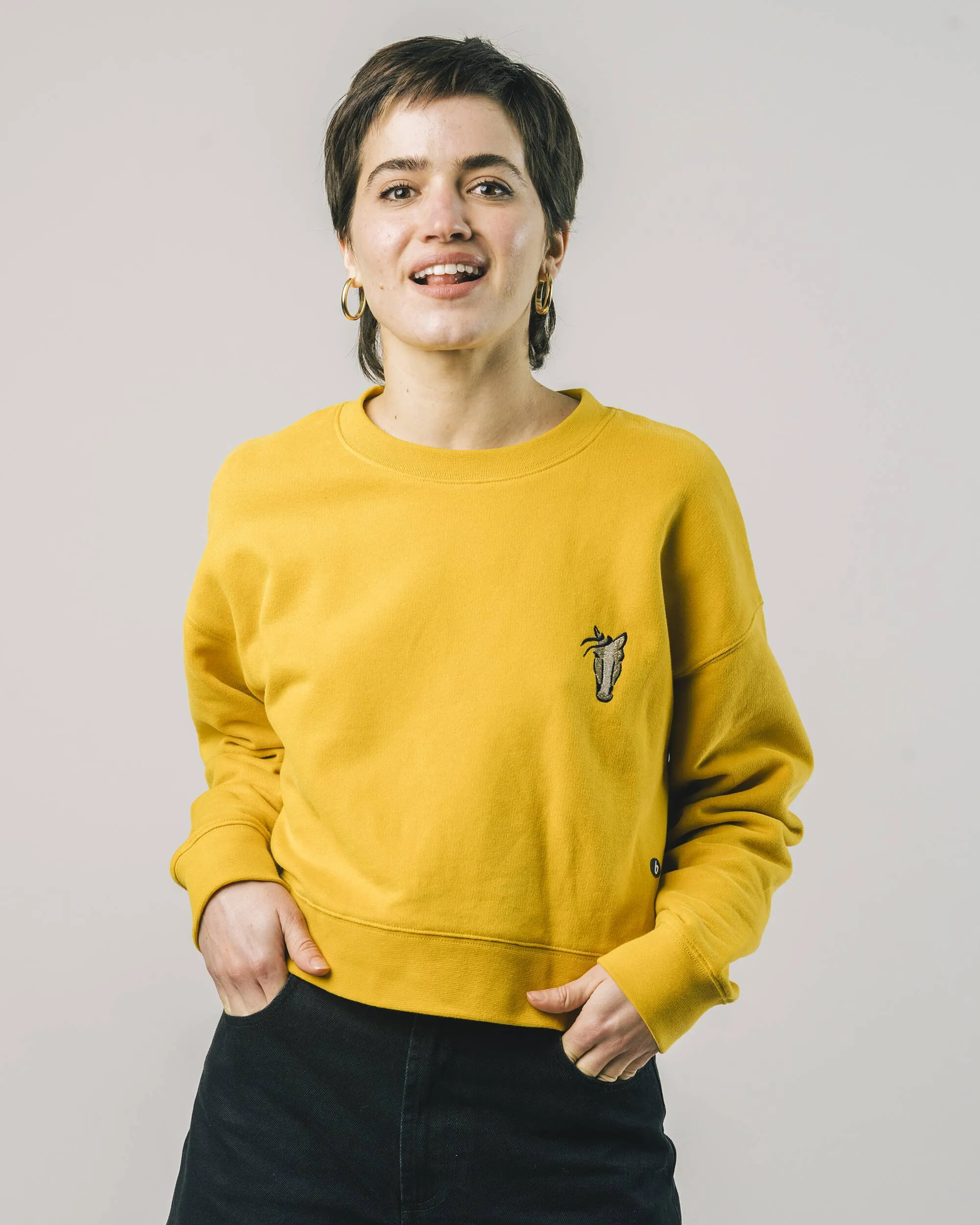 Horse Sweatshirt Mustard