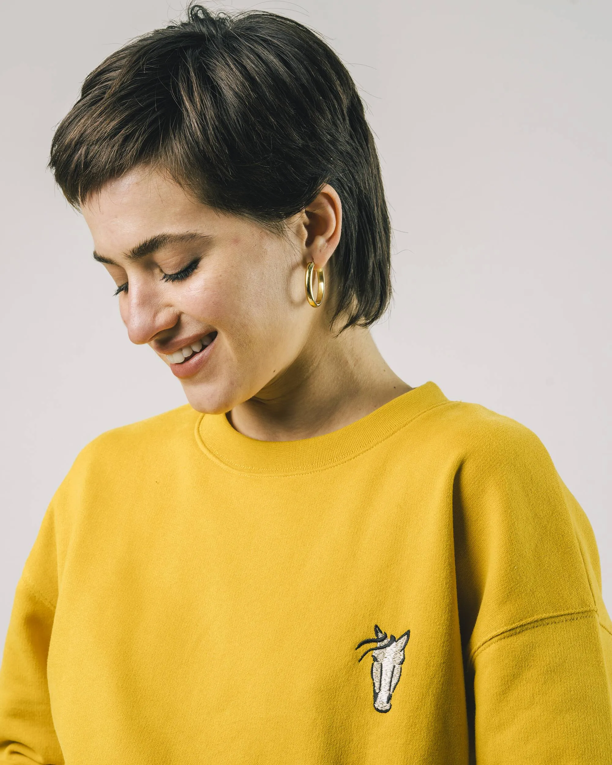 Horse Sweatshirt Mustard