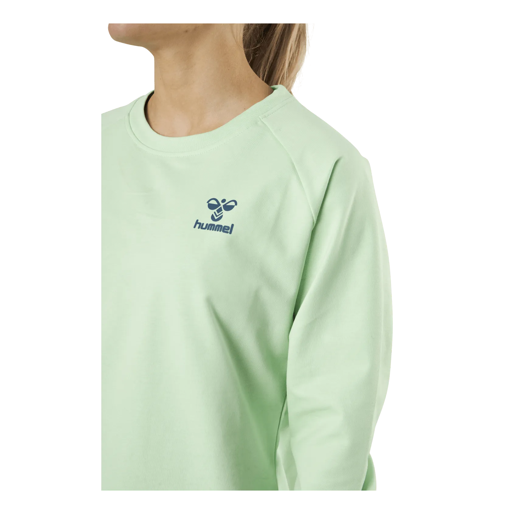 Hummel Cotton Sweatshirt Blue/Green