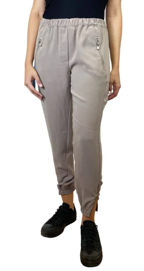 JAZMIN CHEBAR Jogger Beige Cierres