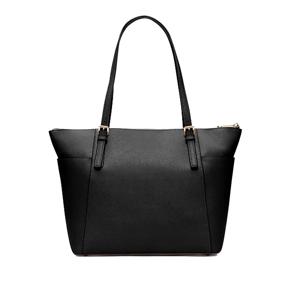 Jet Set Large Crossgrain Top-Zip Tote Bag