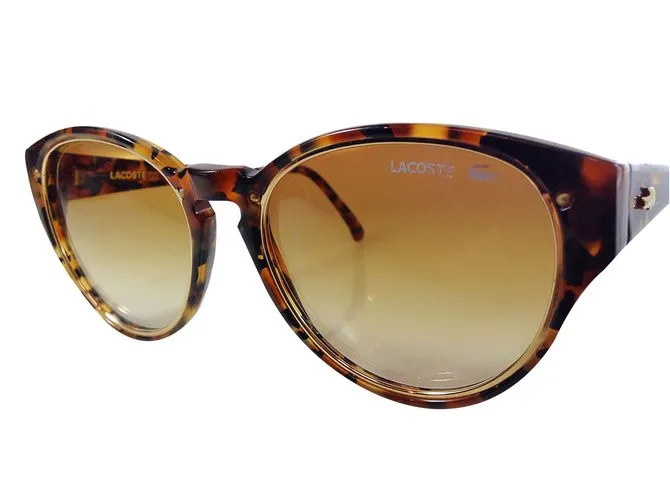 Lacoste cateye gafas de sol Estampado de leopardo 